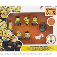 Despicable Me 3 Minions 3D Puzzle Erasers 8 Piece Set B0767752MT